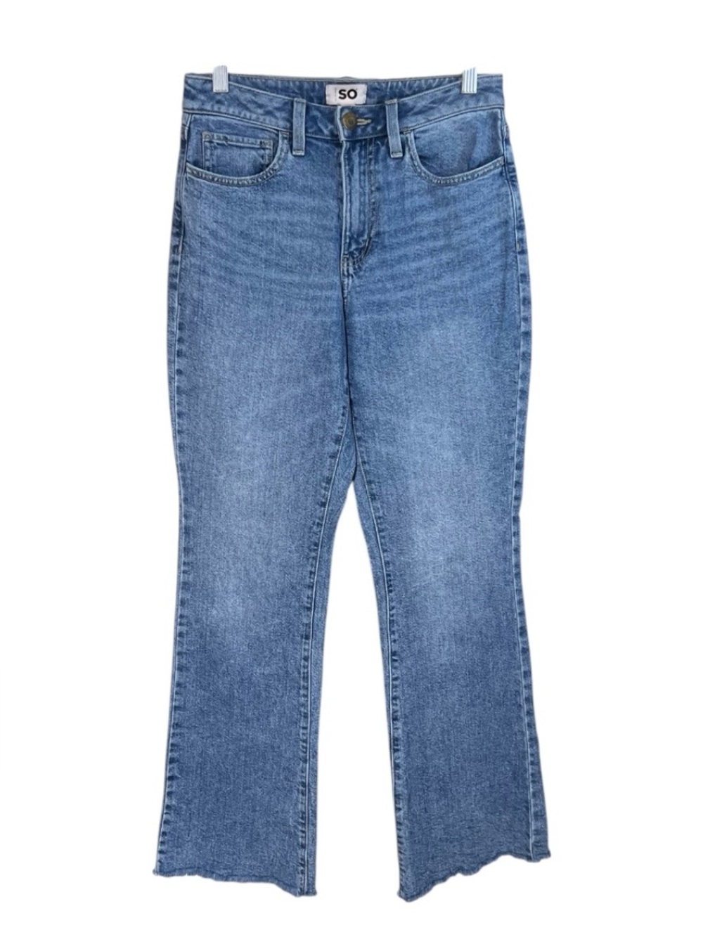 SO High Rise 90’s Bootcut Jeans Blue Medium Acid Wash Denim Size 5/27 W